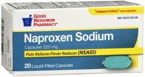 GNP NAPROXEN 220MG SOFT GELCAPS 20CT - Picture 1 of 1