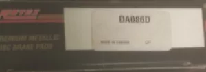 Juego de pastillas de freno de disco trasero, semimetálico - Rotex DA086D - Imagen 1 de 1