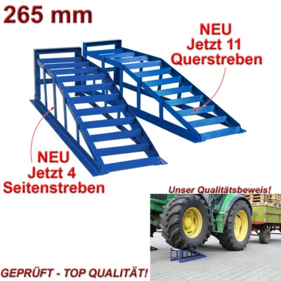 Auffahrrampe Rampe PKW 2 x blau bis 265er Räder extra breit 2000 kg pro Paar - Bild 1 von 4