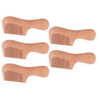 5Pcs Wood Wooden Hair Comb Ergonomic Handle Prevent Slip Lightweight SG5