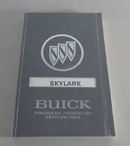Proprietario´S Manuale / Handbook Buick Skylark Stand 1992 - Foto 1 di 2