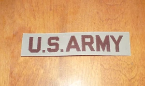U.S. ARMY UNIFORM CHEST PATCH Brown US USA Military Armed Forces Unit NEW - Picture 1 of 3