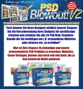 PSD Blowout V2 - 24 hochwertige PSD-Webprojekte - Master Reseller Lizenz - Bild 1 von 1
