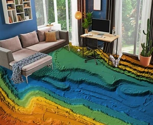 3D Color Texture 32RAIN66 Floor WallPaper Murals Wall Print Decal AJ Honey - Picture 1 of 5