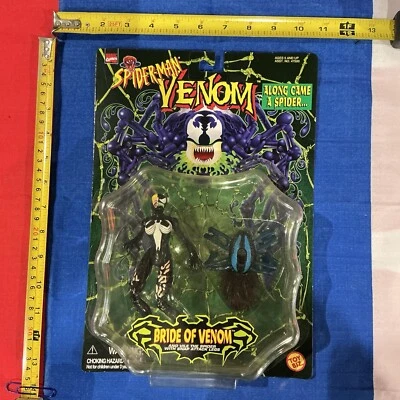 Figura de acción Spider-Man Venom Bride of Venom 6" Toy Biz 1997 47500 SELLADA Foto 1 de 4