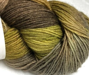 Technicolor dream toes Hand-dyed Sock Yarn "Army" 75/25, 450 yards - Picture 1 of 8