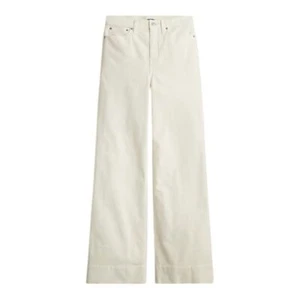 J Crew Wide-leg corduroy trouser Women's Size 30 Ivory - Picture 1 of 9