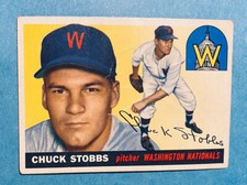 1955 Topps - #41 Chuck Stobbs Washington Nationals Baseball Card