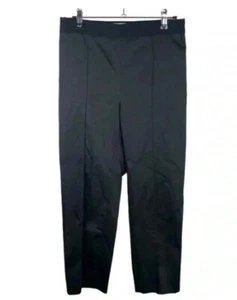 Carolina Herrera Black Pinched Seam Straight Leg Pant Size 2 - Picture 1 of 6