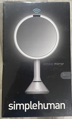 Simplehuman 8" Round Sensor Makeup Mirror with Touch-Control Brightness 5X (NEW) - Image 1 of 4