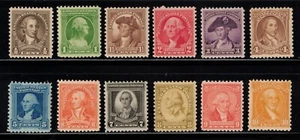 US Stamps Scott # 704 - 715 Washington Bicentennial Issue: Mint OG NH - Picture 1 of 1