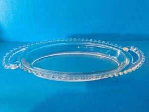 Imperial Kerzendocht GRIFF Oval SELLERIESCHALE Klar GLAS OHIO 3400 Stiel 13 1/4" - Bild 1 von 1
