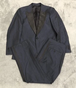 Traje de Esmoquin Suitsupply Lazio 42R Slim Pico Solapa Cirujano Puño Pantalones Verona 34x28 - Imagen 1 de 21