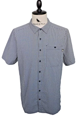 The North Face Mens Black & White Checked Short Sleeve Casual Shirt Size L - Image 1 of 4