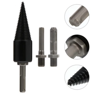 1 Set Wood Splitting Drill Bit High Steel Drill Screw Cone Driver - Bild 1 von 12