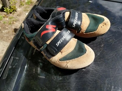 Zapatos de ciclismo deportivos especializados para hombre Eu37 us 6,5 negros/verdes Shimano SM-SH51 Foto 1 de 3