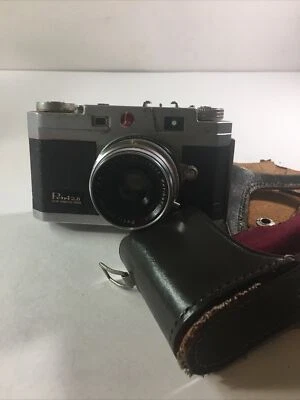 CÁMARA CINE PETRI 7S 35mm USADA 2.8 45mm LENTE Y ESTUCHE DE CUERO Foto 1 de 4