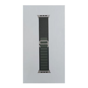 Genuine Apple Watch Band Green Alpine Loop 49mm Large MQE43AM/A NEW