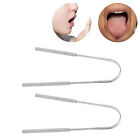 Grattoir à langue en acier inoxydable en forme de U élimination de la mauvaise haleine santé bucco-dentaire