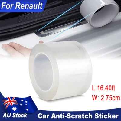 Transparent Vinyl Car Door Sill Scuff Covers Plate Sticker Bumper For Renault AU - image 1 of 4
