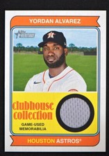2023 Heritage Clubhouse Collection Relic #CCR-YA Yordan Alvarez - Houston Astros