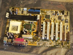 ASUS CUSL2 1.02 ATX socket 370 motherboard VGA 64bit AGP PCI FOR PARTS OR REPAIR - Picture 1 of 9