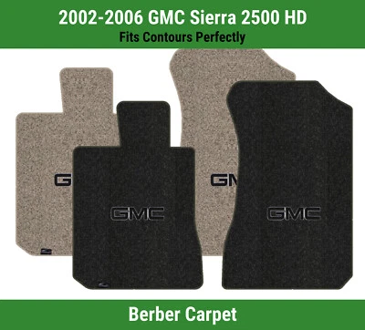 Lloyd Berber Front Carpet Mats for '02-06 GMC Sierra 2500 HD w/Black GMC 1 Logo - Image 1 of 4
