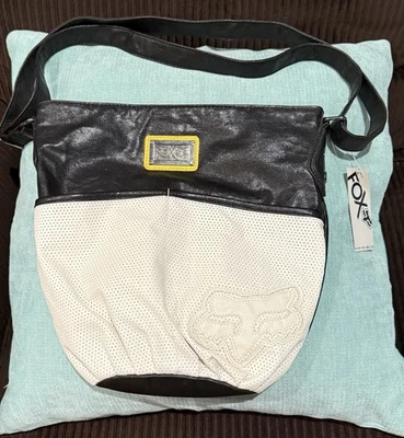 Fox Racing Two-Tone Shoulder Bag with Adjustable Strap Yellow Trim - Image 1 of 4