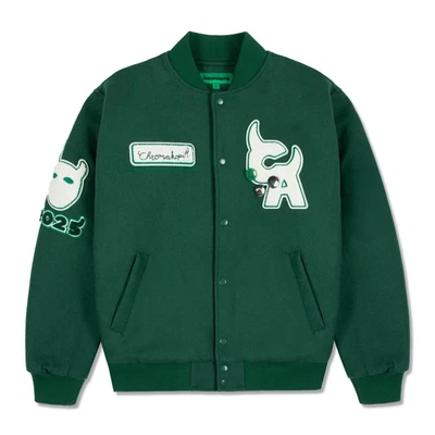 Tyler The Creator Chromakopia Tour Green Varsity Jacket OFFICIAL - Image 1 of 2