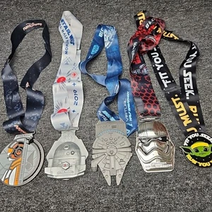 Disney runDisney STAR WARS RIVAL RUN medals Half Challenge Virtual Lot - Picture 1 of 6