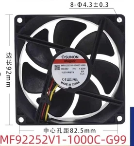 SUNON MF92252V1-1000C-G99 9225 24V 1.92W 3-wire cooling fan - Picture 1 of 1