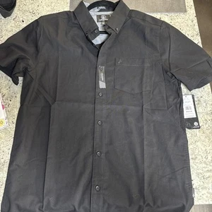 Volcom Herren Everett Oxford Kurzarm Button Down Hemd, Schwarz, Medium - Bild 1 von 10