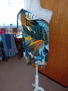 TU WOMAN LADIES BEAUTIFUL MULTICOLOURED ONE SHOULDER TOP SIZE 20 VGC - Picture 1 of 7