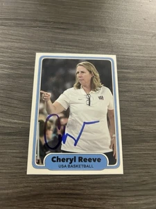 Cheryl Reeve Autographed Card WNBA USA Basketball Minnesota Lynx - Picture 1 of 2