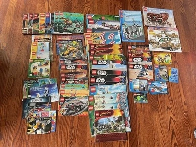 Mixed Lot 75 Various LEGO Instruction Manuals Booklets Books Book Star Wars City - Image 1 of 4