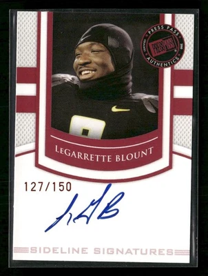 2010 Press Pass PE #SS-LB LeGarrette Blount Sideline Signatures Ruby #/150 - Image 1 of 2