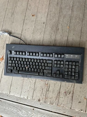 IBM Model M M13 92G7461 TrackPoint II Keyboard Vintage RARE BLACK COLOR. BEAUTY! - Image 1 of 4