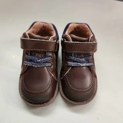 4M Stride Rite Anders Boys Shoes - Brown & Blue - Non Marking - Image 1 of 4