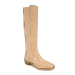 Espléndidas botas de montar Andi de cuero sintético beige talla 8,5 M para mujer nuevas sin caja - Imagen 1 de 15