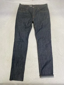 Pantalones de mezclilla de ciclismo lavado oscuro Cadence Collection para hombre talla 34x32 ribete SF EE. UU. - Imagen 1 de 13
