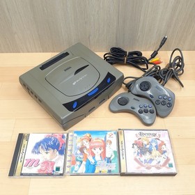 SEGA SATURN CONSOLE Bundle with 3 Dating Simulation Games & 2 Controllers Japan