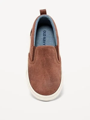 Zapatillas sin cordones Old Navy de cuero sintético para niño Foto 1 de 4