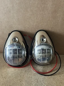 Chrome Navigation Lights - 12v navigation light - Superbright LED - Free Postage - Picture 1 of 2