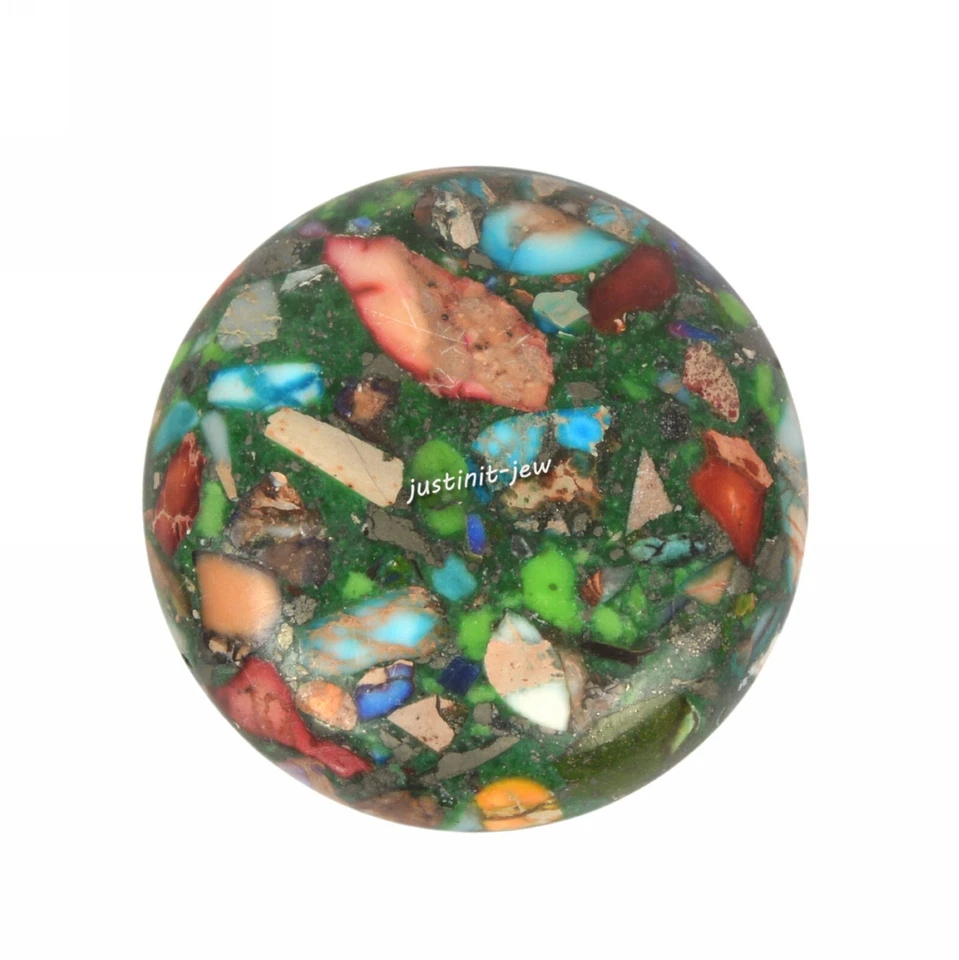 30mm Round cabochon CAB flatback semi-precious gemstone Save $ in bulk - Image 1 of 1