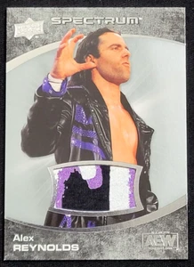 2021 UPPER DECK AEW SPECTRUM  ALEX REYNOLDS MULTI COLOR  EVENT WORN RELIC - Picture 1 of 2