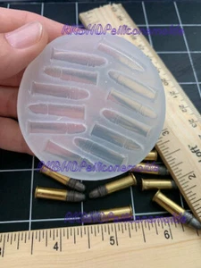 Gun Bullet Silicone Mold for Fondant-Resin-polymer Clay-handcrafts-handmade mold - Picture 1 of 4