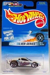 Hot Wheels 1997 Quicksilver Serie 3 di 4 Ferrari 308 Auto Die-Cast MOSC - Foto 1 di 2