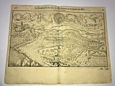 KOBLENZ GERMANY 1552 COSMOGRAPHY OF MUNSTER LARGE ANTIQUE ENGRAVED VIEW