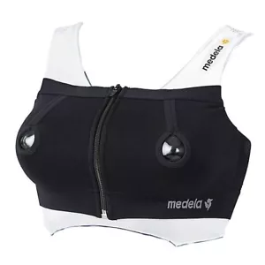 Sujetador de bombeo bustier pequeño 32D 34A B C 36A negro manos libres bomba mamás lactantes gif - Imagen 1 de 2