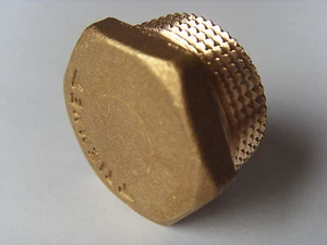 Verschluss Stopfen 3/4" Außengewinde Messing - Picture 1 of 2